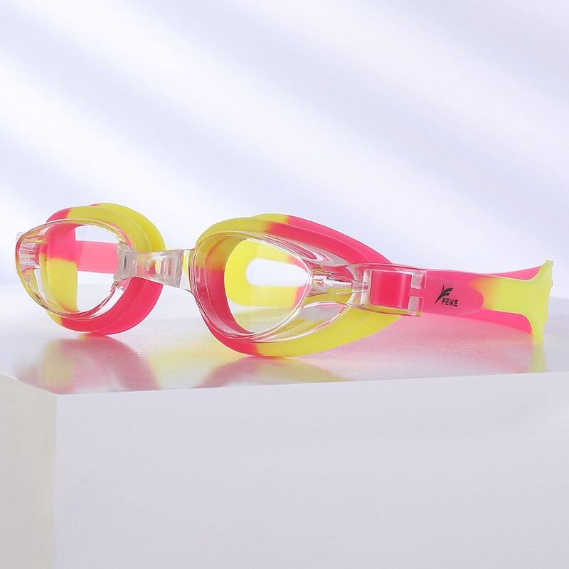 Gafas de natación graduadas para miopía, gafas de natación de silicona, antiniebla, dioptrías de agua recubiertas: Multicolor