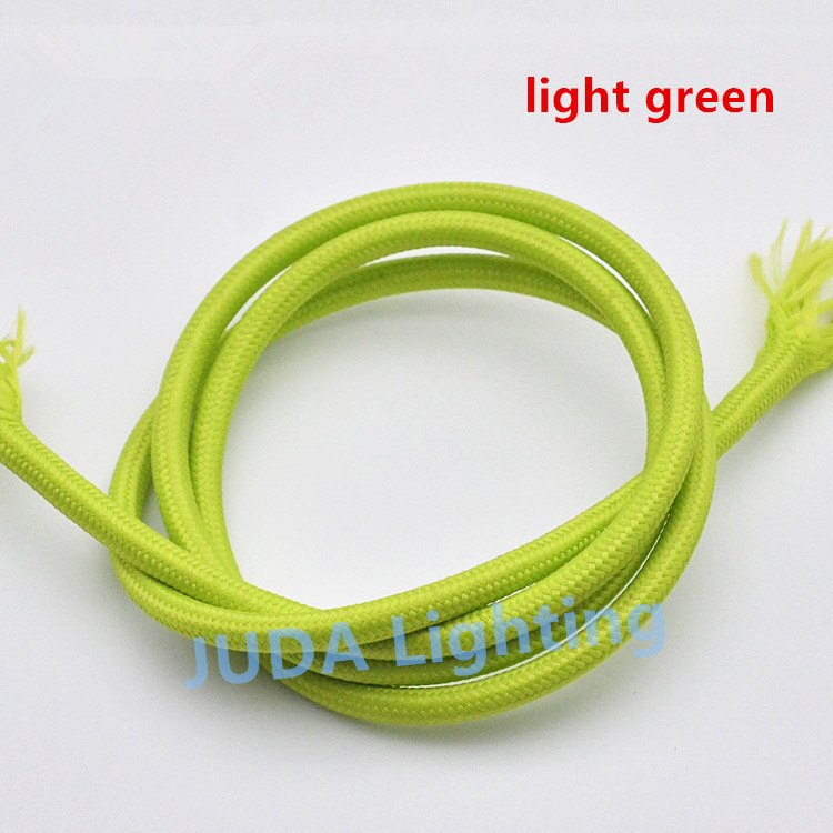 Colorful braided wire cable Cable Assemblies Electrical Wires for ceiling rose canopy led pendant light chandeliers ceiling lamp