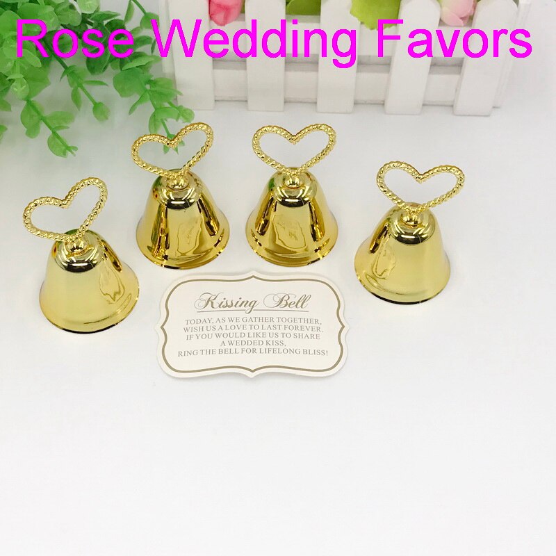 (30 teile/los) FREIES + küssen Glocke Silber/Gold Glocke Platz-kartenhalter/Foto Halfter Hochzeit Tisch Dekoration Gefälligkeiten