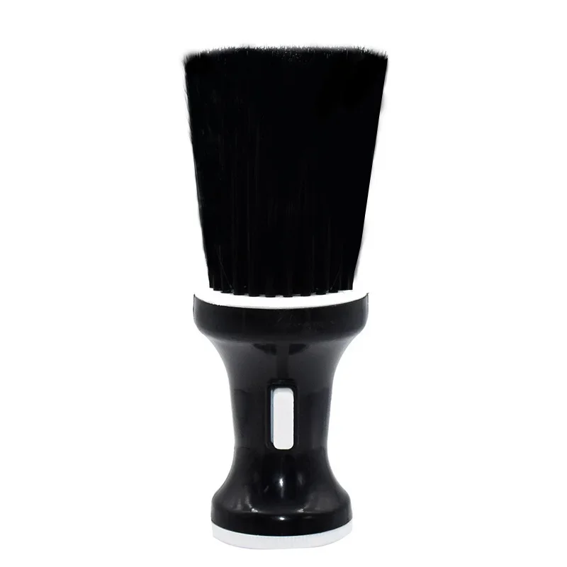 Cepillo suave para quitar el pelo, plumero para el cuello y la cara, cepillos para limpiar barberos, estilista de salón, herramientas de peluquería, accesorios: Negro