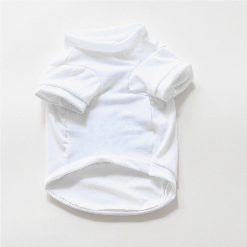 Fodspor hundetøj tobenet t-shirt til hunde blødt kæledyrstøj forår sommer lille yorkshire hvid print ropa para perro