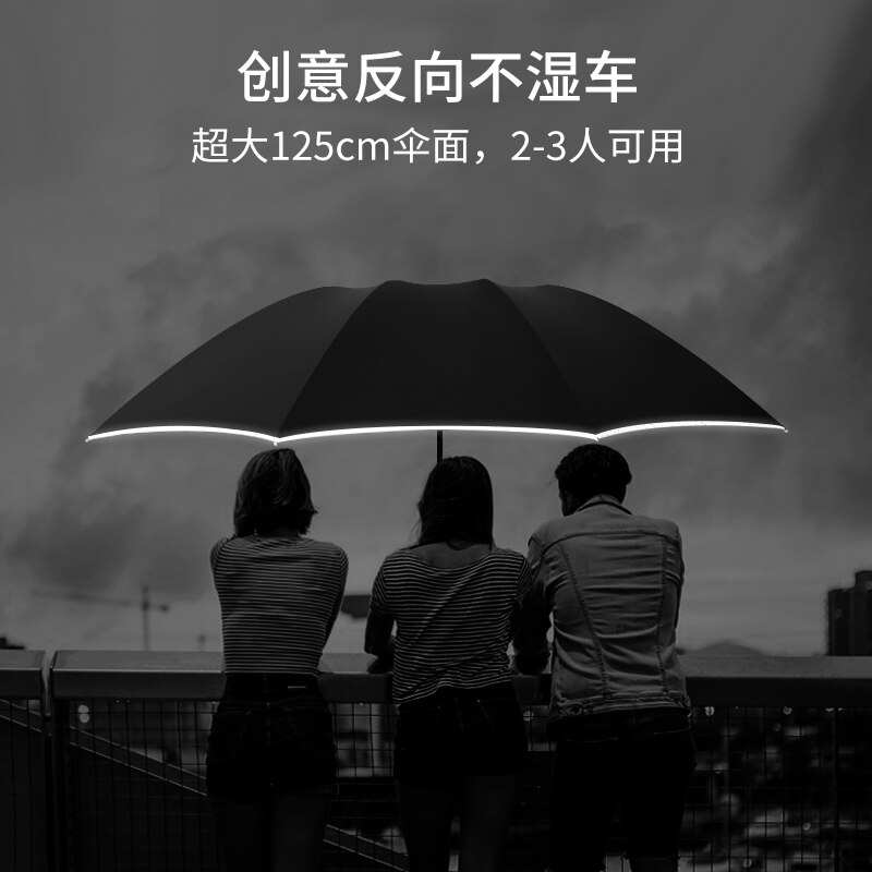 Folding Reverse Umbrella Automatic Kawaii Women Men Portable Umbrella Windproof Paraguas Umbrella BC50ZS