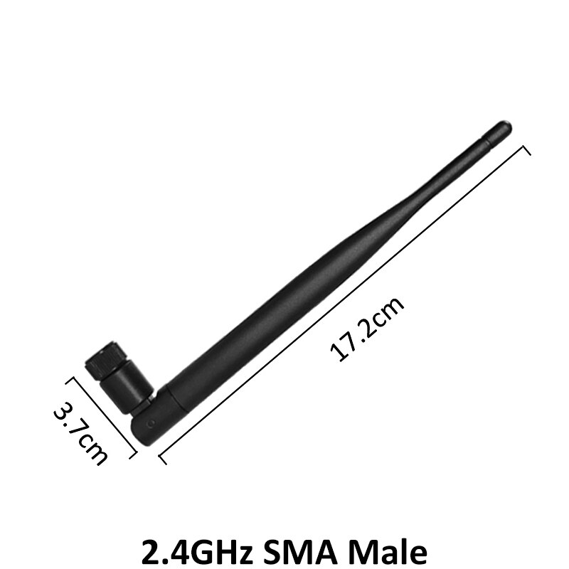 2 stk 2.4 ghz 2.4g wifi antenne 5 dbi sma hann til ruter wi fi booster  +21cm rp-sma til ufl./ ipx 1.13 grisehale kabel
