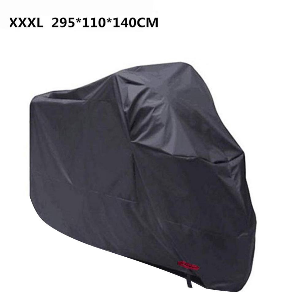 Motorcycle Covers Waterproof UV Protective Tear Proof Motorbike Cover With Safety Cloth Lock Holes 4Sizes: 295x110x140