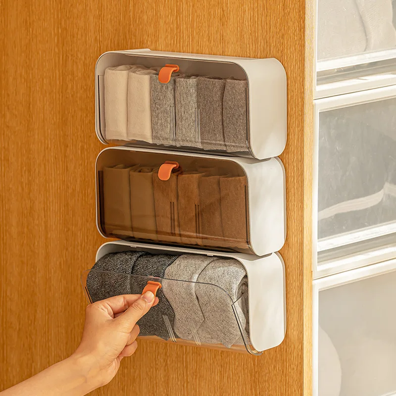 Toilet Storage Containers Wall Mounted Cotton Pad Storage Boxes Dustproof Bathroom Organizer Makeup Jewelry Holder Storage Box