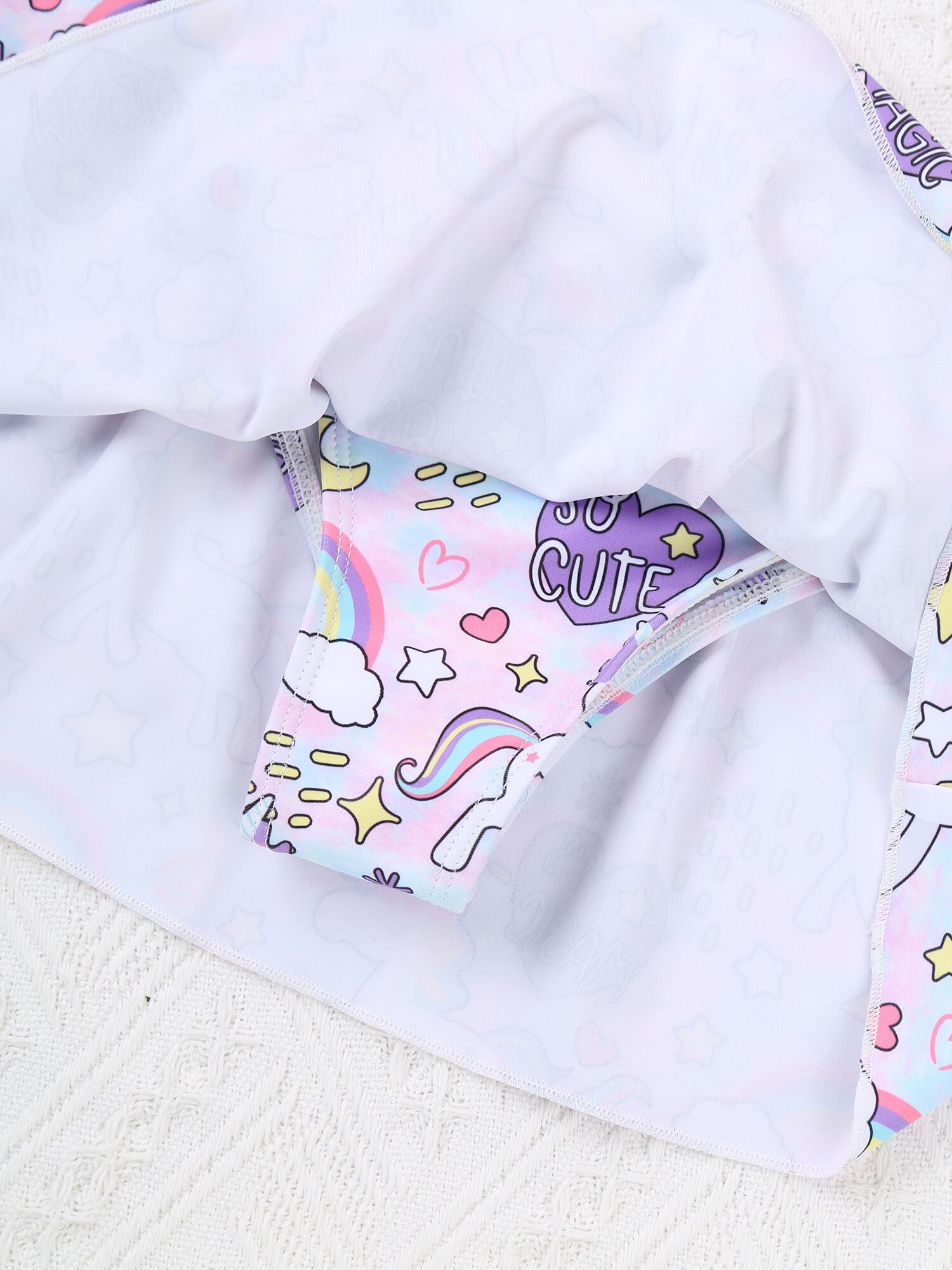 Kids Girls Cartoon Printed Swimsuits Swimwear Bathing Suit 2 Pieces Bikini Sets Kids Swimsuit Children Beachwear Baby Clothing