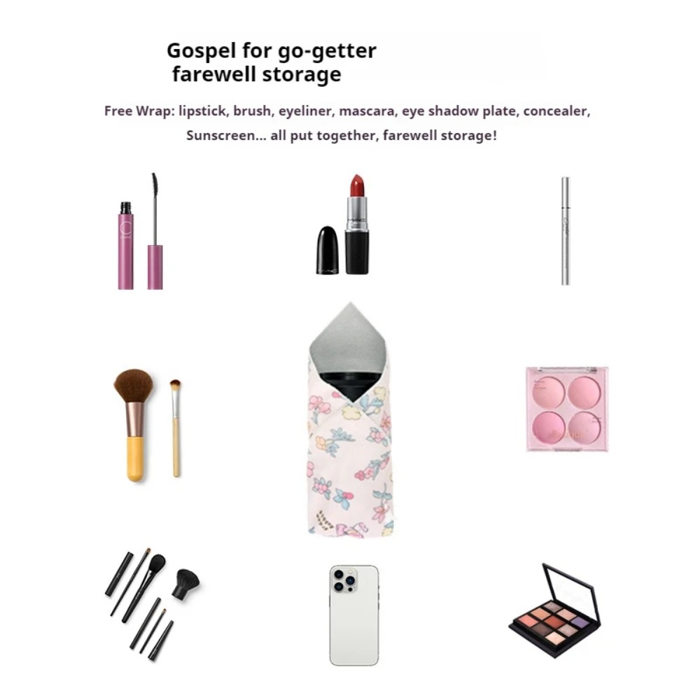 Cameralens Beschermende Wrap Doek Cosmetica Tas Opbergdoek Vrouwelijke Toilettas Kit Tas Magische Opvouwbare Doek SLR Lens Opbergtas