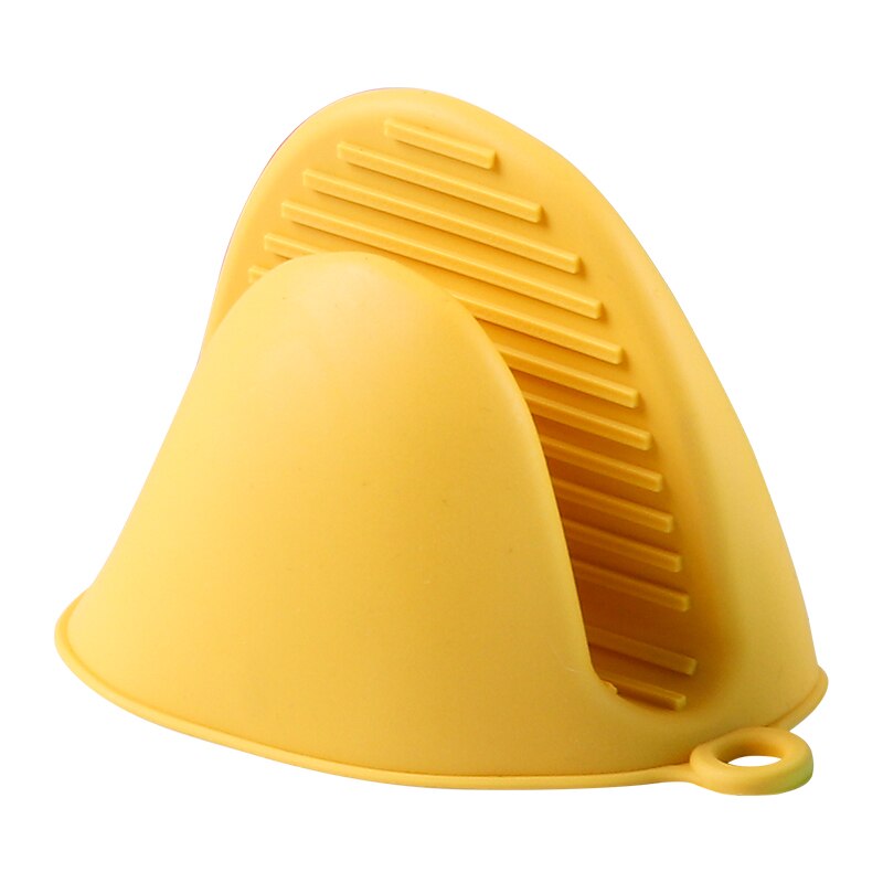 Oven Handschoenen Isolatie Clip Mitts Potholder Handschoen Koken Magnetron Antislip Gripper Pot Houder Keuken Bakken Tools: yellow