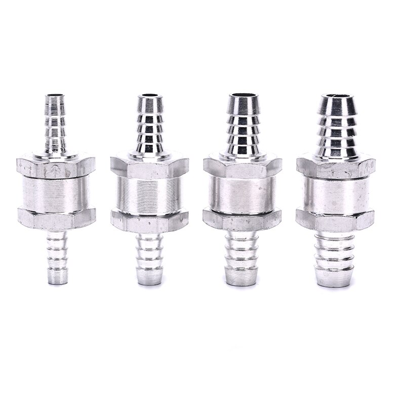 6/8/10/12mm One Way Valves Aluminium Alloy Fuel Non Return Check Valve One Way Fit Carburettor