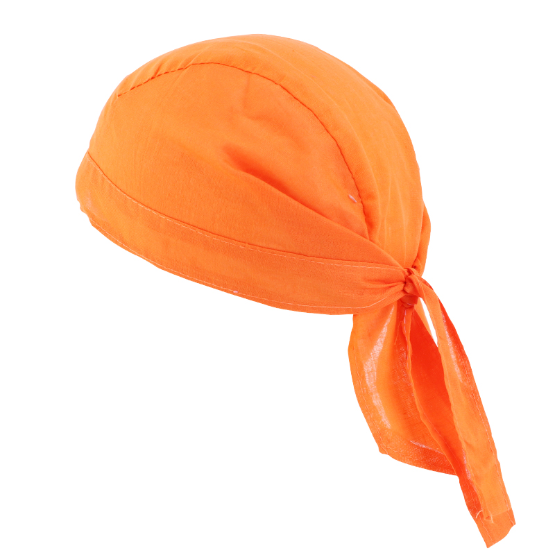 Unisex algodón Durag hombres mujeres transpirable Bandana sombrero doo du trapo diadema sombrero de pirata gorra de quimio accesorios para el cabello de Color sólido: Champán