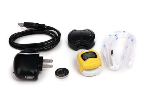 Contec Pediatric/Child Fingertip Pulse Oximeter oximetro LCD display CMS50QA, Portable SpO2 Oxygen infant, 3 colours: Yellow / US Plug