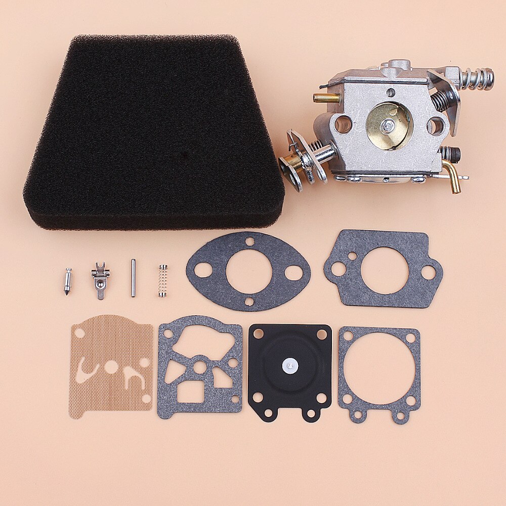 Carburador filtro de aire juego de reparación de junta para Mcculloch Mac 335 435 440 Partner 350 351 piezas de repuesto para motosierra de Gas Walbro 33-29 Carb