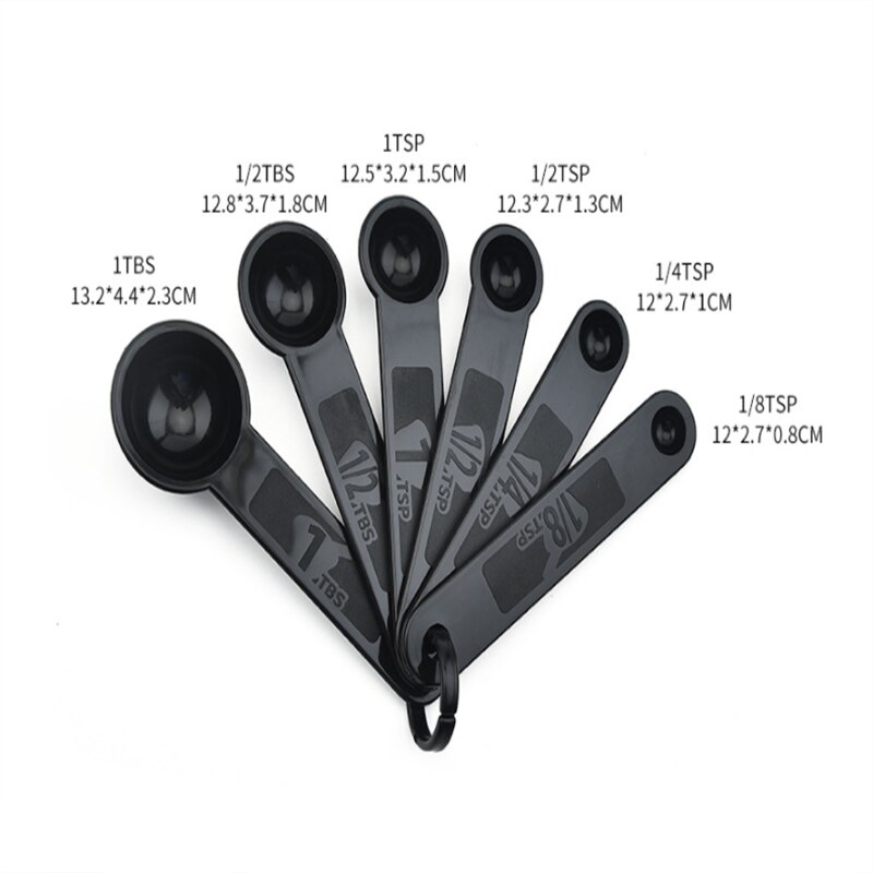5/10/11pcs Multifunction Purpose Coffee Sugar Spoons Cup Measuring Tools PP Baking Accessories Plastic Handle Kitchen Gadgets