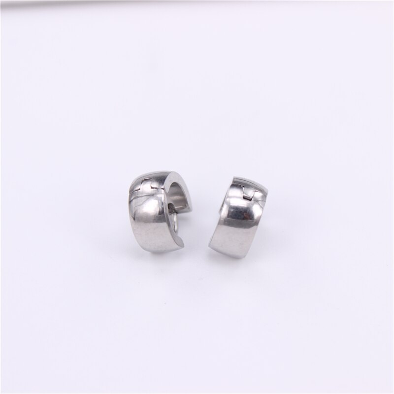 Rvs Populaire Sieraden Diameter 10Mm Oorringen Familie Geluk Sieraden Meisjes Dragen 12Pcs/Card K007