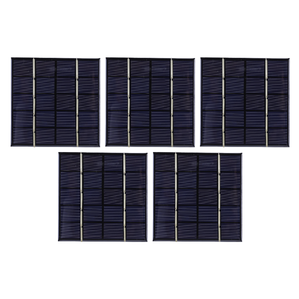 Panel Solar 3W 5V Micro placa de carga Solar cargador rápido portátil célula fotovoltaica para batería de 3,7 V batería de 3-5V/cargador de teléfono: Azul oscuro