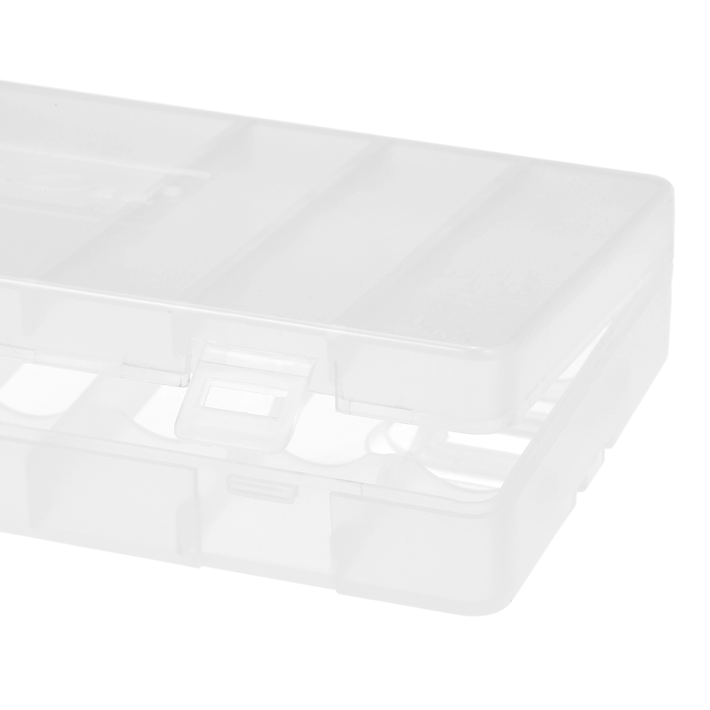 Transparante AA Batterij Storage Box Case Hoogwaardige Container Plastic Batterij Houder met Deksel Houdt 8 AA/AAA Batterijen