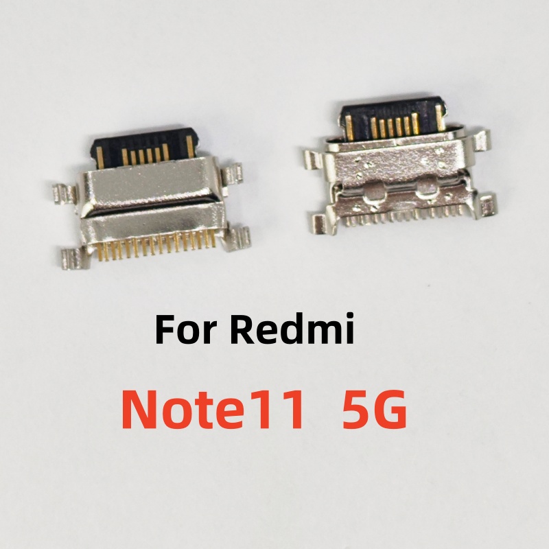 10Pcs/Lot For Xiaomi Redmi Note 13 12 11 11E 11T Pro Plus 4G 5G USB Charging Port Dock Socket Plug Charger Connector: Rose