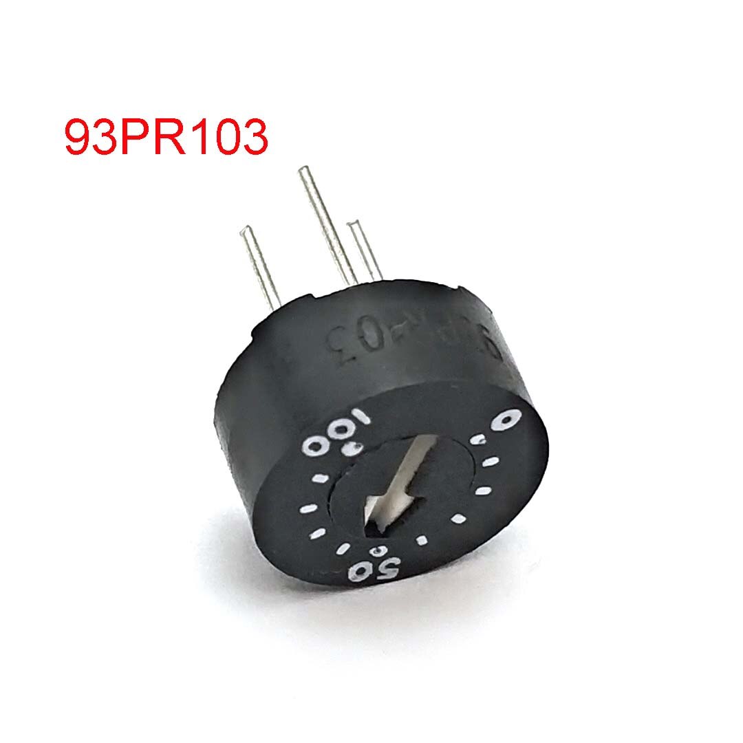 Potenciómetro de cristal 93PR10KLF, 93PR10K con escala 93PR103: 10K