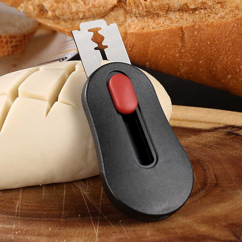 Brotschneider für die Küche, Gravurmesser, Backzubehör für die Küche aus Edelstahl, gedruckte Brotscheiben, Backwerkzeuge