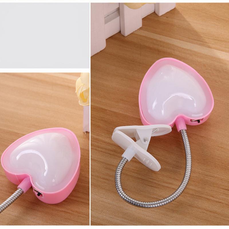Roze Flexibele leeslamp leeslamp LED Light Clip-on Naast Bed Tafel Bureau Lamp Boek Licht lamp voor lezen