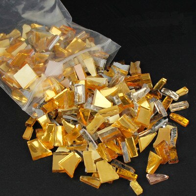 230g Gemischte Farbe Kristall Glas Spiegel Mosaik Fliesen Unregelmäßigen Form Mosaik Stein DIY Kunst Handwerk Materialien für Kinder/kinder Puzzle: D