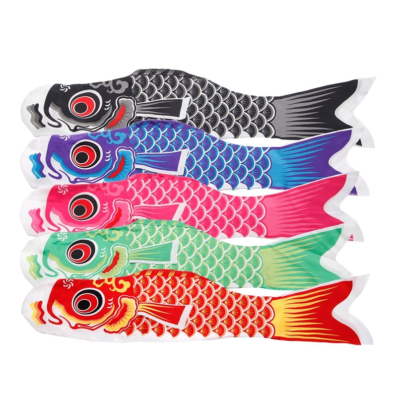 70cm koi nobori karpe vindsokker koinobori farverig fisk flag hængende vægindretning 57bf
