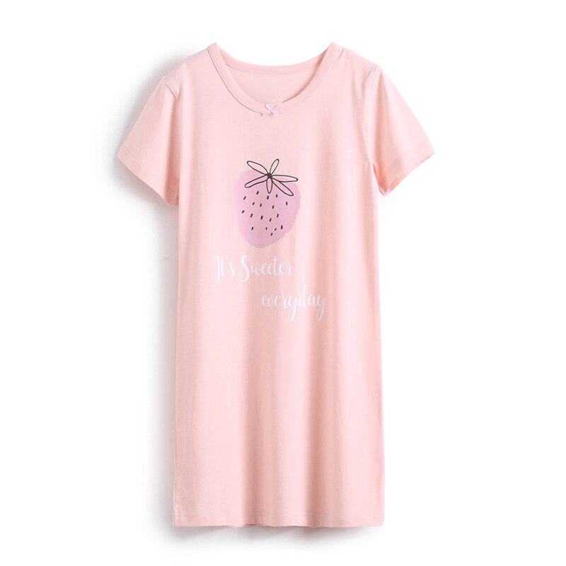 Crianças bonito 3-7 anos de camisola verão meninas algodão manga curta casa wear crianças moda boutique vestido pijamas roupas infantis