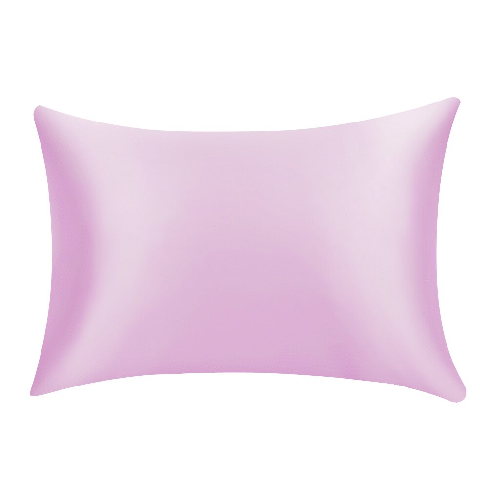 Kussensloop van zuivere zijde satijn, comfortabele kussensloop, kussensloop voor bedsprei, enkele kussenslopen: En / 20 x 29 inch