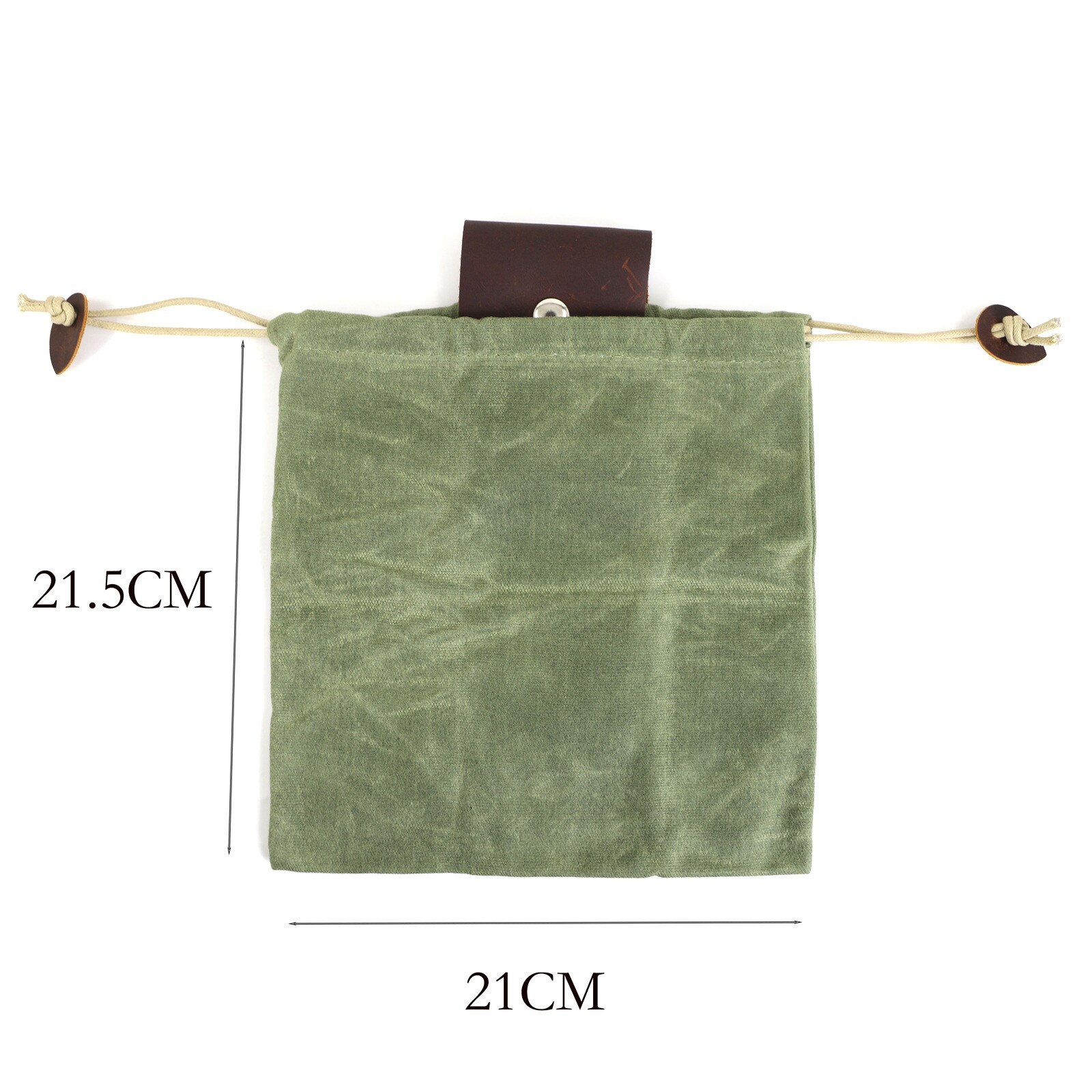 4 # Lederen Canvas Camping Outdoor Tas Canvas Foerageren Pouch Voor Wandelen, gesp Duty Tool Zakje Met Koord Voor Buitenshuis
