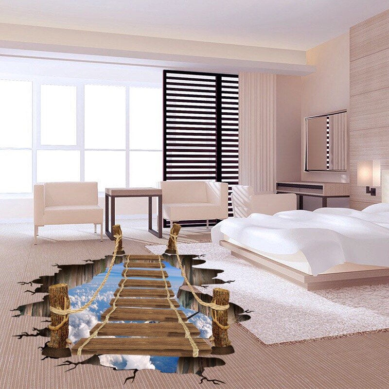 Grote 3d Cosmic Space Muursticker Galaxy Star Brug Home Decoratie Voor Kinderkamer Floor Woonkamer Muurstickers home Decor: 3