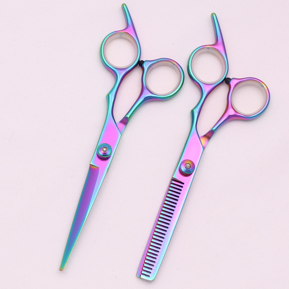 Tijeras de pelo de 6,0 pulgadas, tijeras de corte profesionales, adelgazamiento, peluquería, corte de pelo, peine, juegos de maquinillas de afeitar, salón, peluquero y hogar, triangulación de envíos: Oro