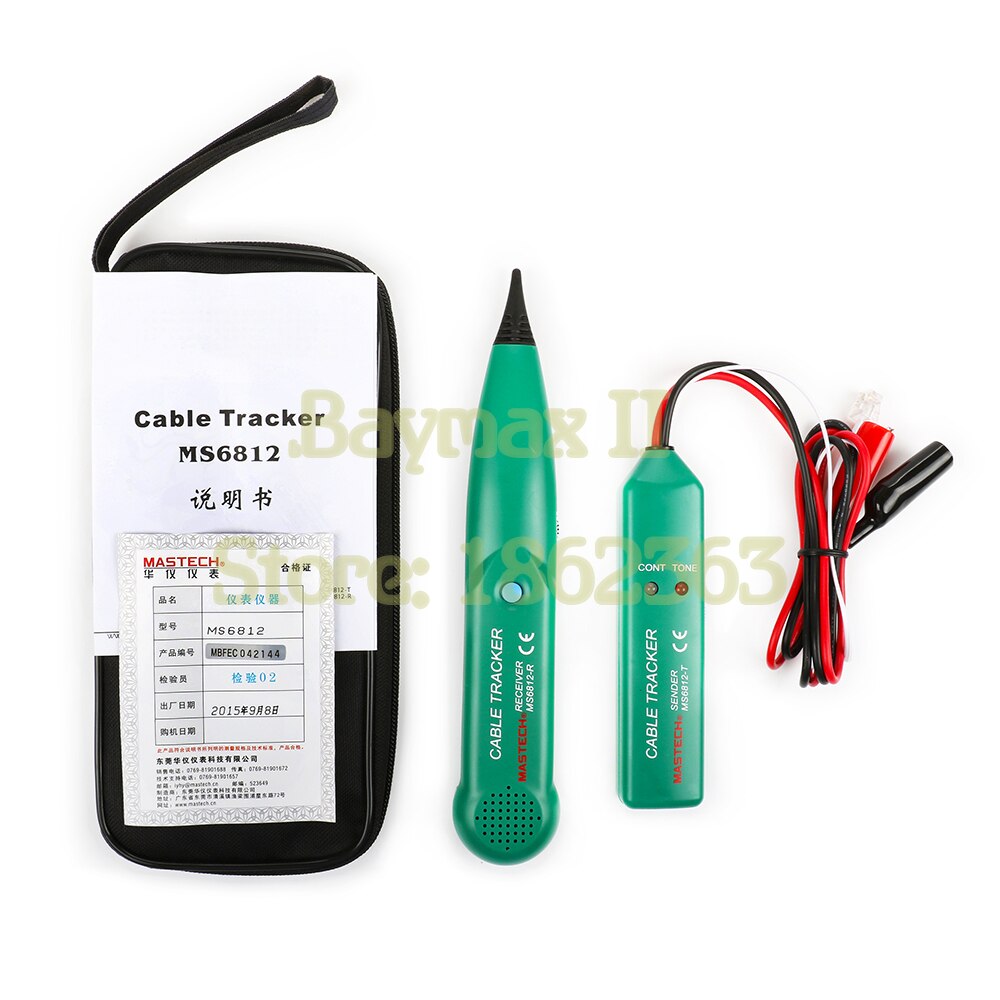 MASTECH MS6812 LAN Network Cable Tester for UTP STP Cat5 Cat5E Cat6 Cat6E RJ45 RJ11 Telephone Wire Tracker Tracer