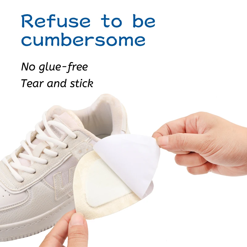Toppe per scarpe sportivo Cuscinetti per scarpe in pelle Toppa per scarpe da ginnastica Adesivi per la protezione del tallone Toppa adesiva per riparazione scarpe Strumento per la cura del piede del tallone