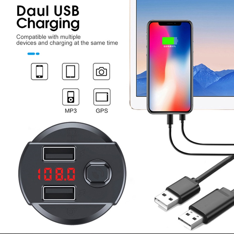 Dual-usb-auto-bluetooth- 5.0 mp3 -player-multifunktions-freisprecheinrichtungs-empfänger-set  nc99