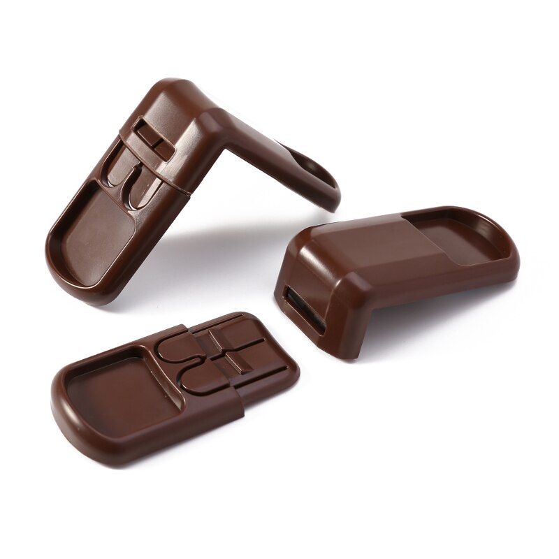 4 stuks Baby Kind Veiligheidsslot Deur Gesp Lade Kasten Anti Pinch Hand Beschermen Veiligheidsslot