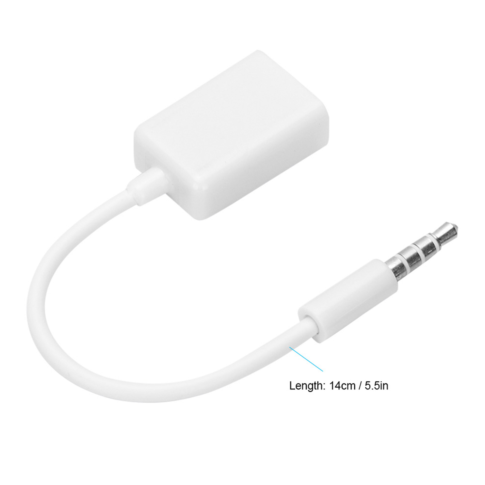 3.5mm- jack til usb-hunnkabel 3.5mm- jack til usb-kabel 3.5mm -hannplugg jack til usb-hunn aux-lydkabel omformeradapterledning