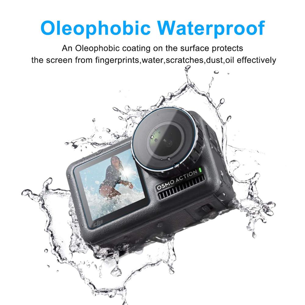 Beskyttelsesglass til dji osmo actionkamera skjermbeskytter linse beskyttende filmdeksel til osmo handling tilbehør sport