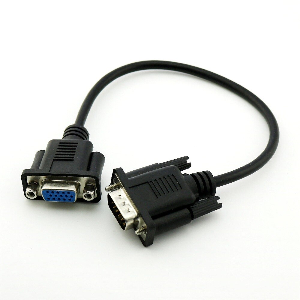 HD15Pin VGA D-Sub DB15 Video Adapter Cable Cord Male to Male M/M Male to Female M/F Female to Female F/F RGB Cable Monitor 30cm