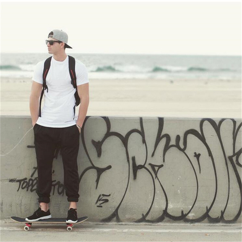 Eli 22 heren coole pencil jeans skinny ripped destroyed stretch slim fit hop hop pants voor heren bedrukte jeans
