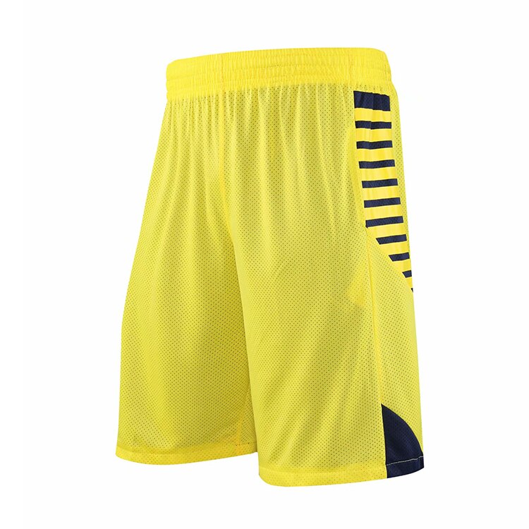 DPOY professionelle doppelseitige basketball sport team training anzug: Yellow shorts / XL