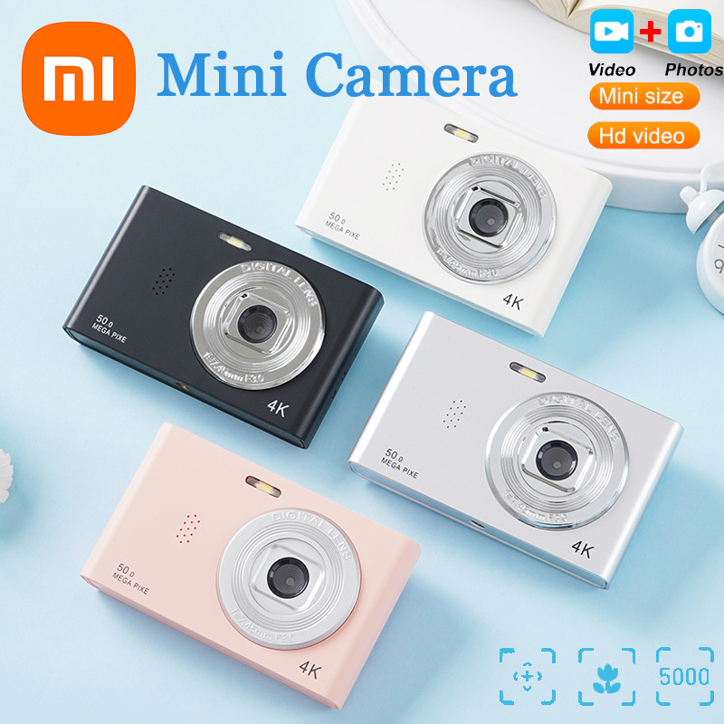 Xiaomi 4K Digital Camera Travel Selfie Camara 50MP HD Dual Lens Zoom Photography Screen Entry-Level Kids Campus Mini Retro Cam