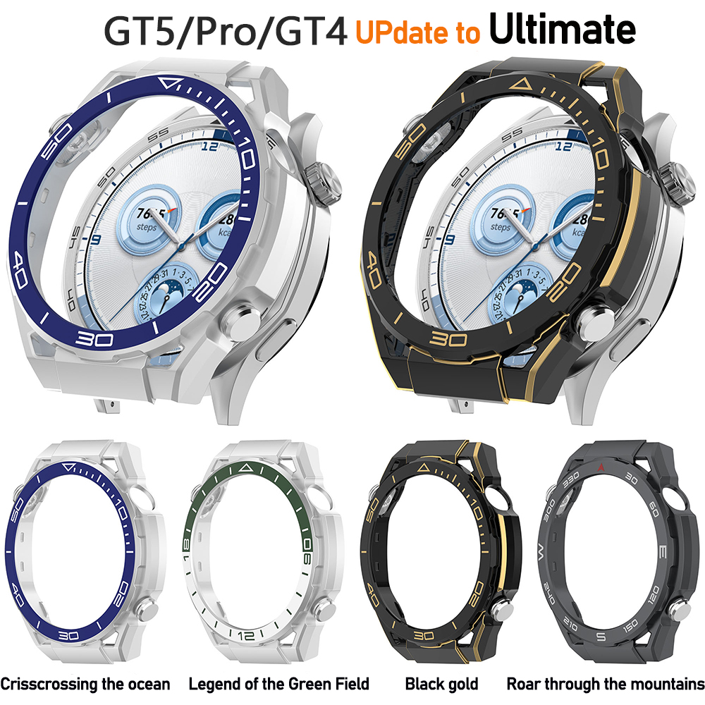 PC Case For Huawei Watch GT4 GT5 Pro 46mm Smartwatch Cover Protective Shell Bumper Update To Ultimate Watch case
