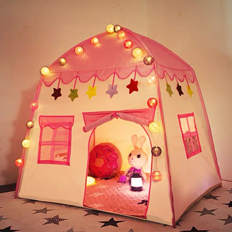 Children's Tent Folding Baby Tent Princess Game Houseid Indoor Outdoor Castle Tent Boy Girl House Folding Game House Play Teepee