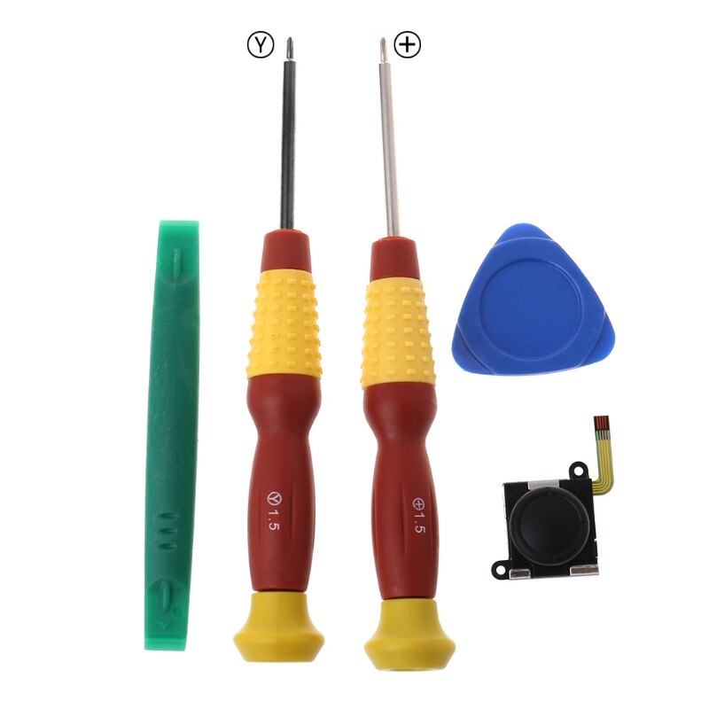 2022 3d joystick-analog-sensor-wippe links rechts daumenstick-ersatzschraubendreher-reparaturwerkzeug für nintendo switch