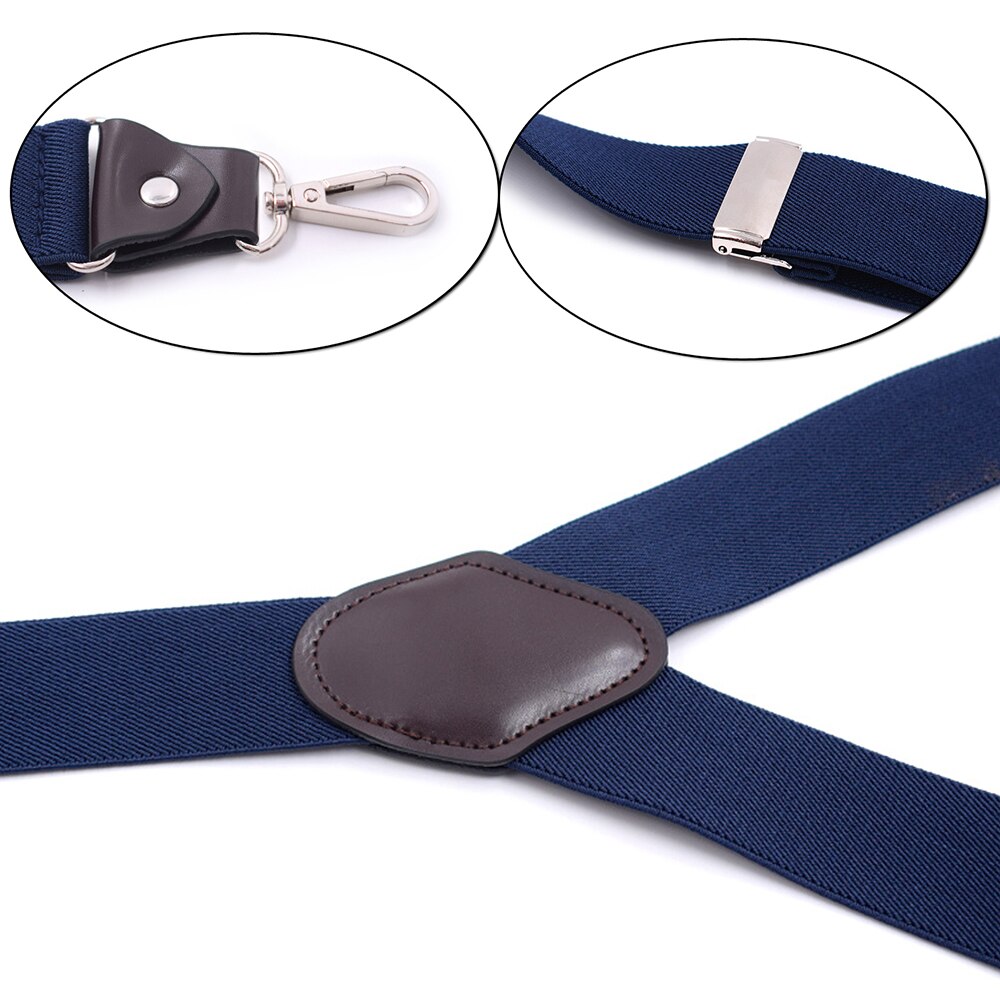 Heavy Duty Bretels Met Swivel Haken Voor Vrouwen Mannen Werken Y-Back Big Tall Verstelbare Elastische Broek Bretels Strap riem-Zwart
