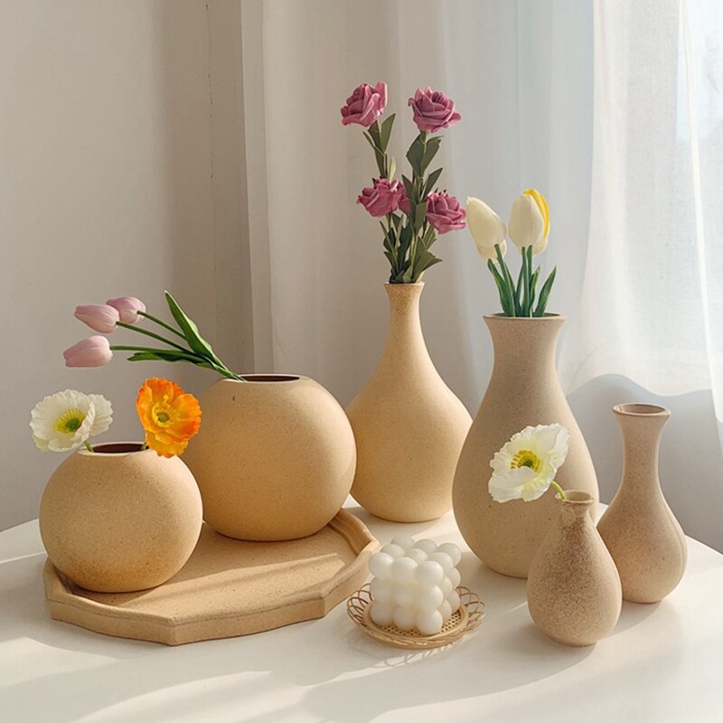 Ins træ miljøvenlig vase blomsterarrangement flaske desktop dekorative vaser enkle praktiske bordpynt boligindretning