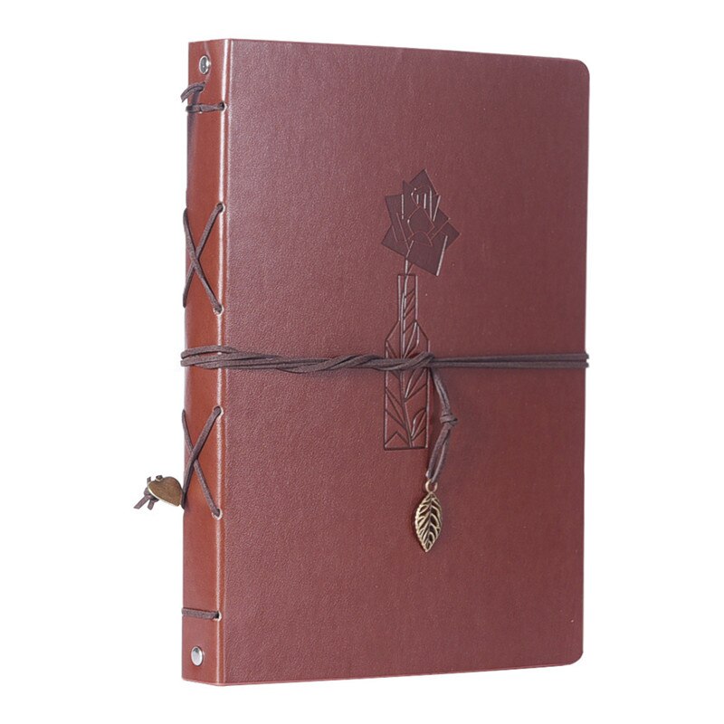 Album Photo Vintage en cuir PU, sculpté à la main, pour amoureux de photos de bébé, Scrapbook, artisanat en papier collant: rose
