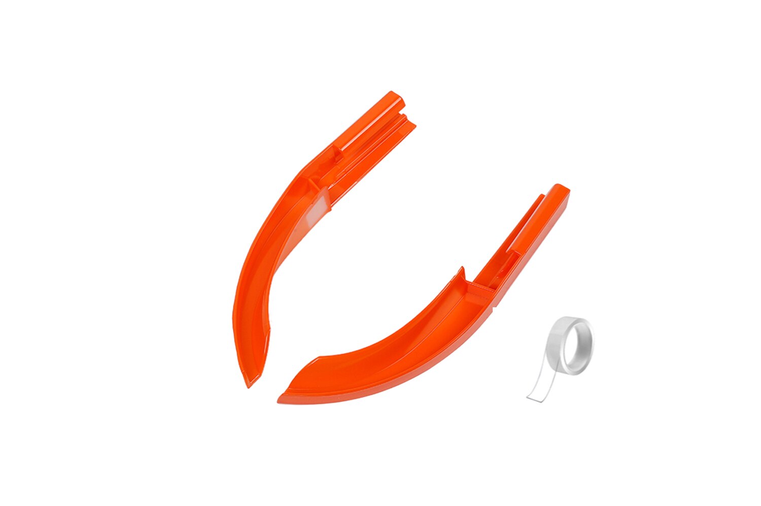 Roof Rain Water Gutter Extensions Diversion Channel for Jeep Wrangler JL Gladiator JT Car Accessory ABS Red: Orange