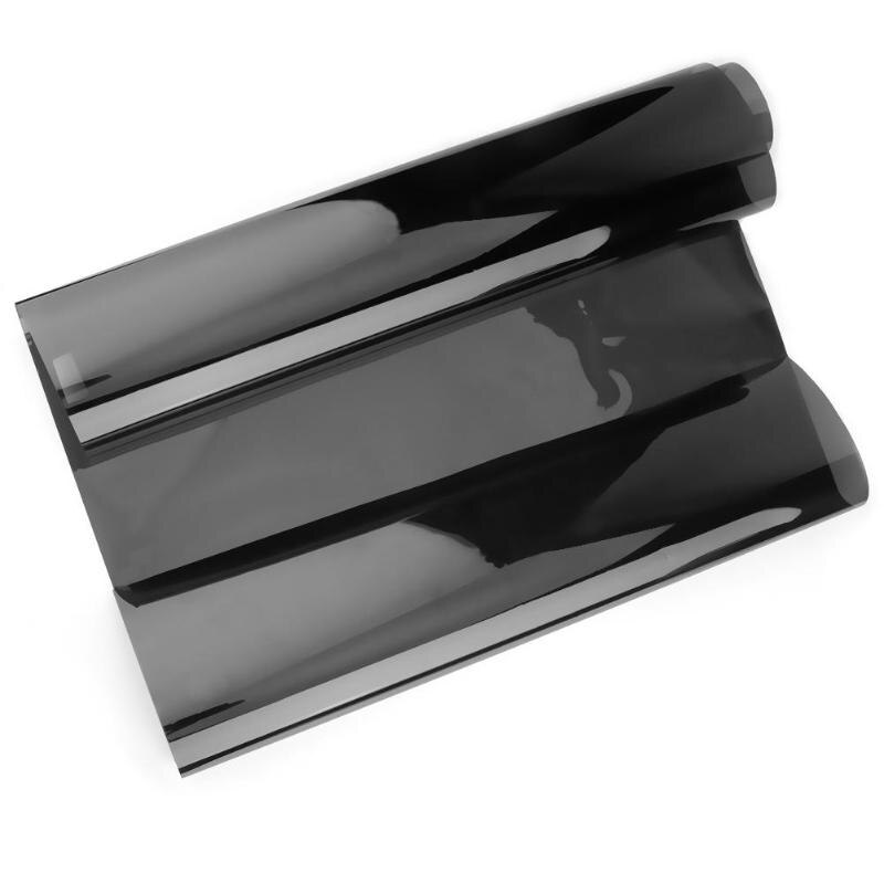 50 cmx 300cm mørk sort bilrude toning film glas 5%-50%  rulle sommer bil auto hus ruder glas toning solafskærmning