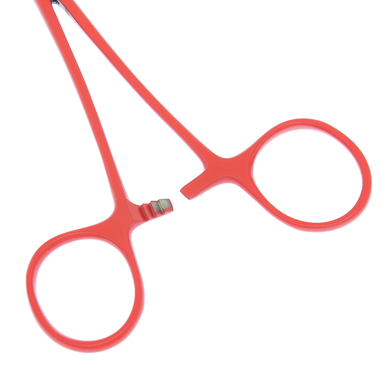 12.5cm Hand Tool Hemostatic Forceps Pet Hair Clamp Fishing Locking Pliers Epilation Tools Straight Curved Tip Pet Forceps D0001A